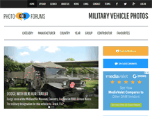 Tablet Screenshot of militaryvehicle-photos.net